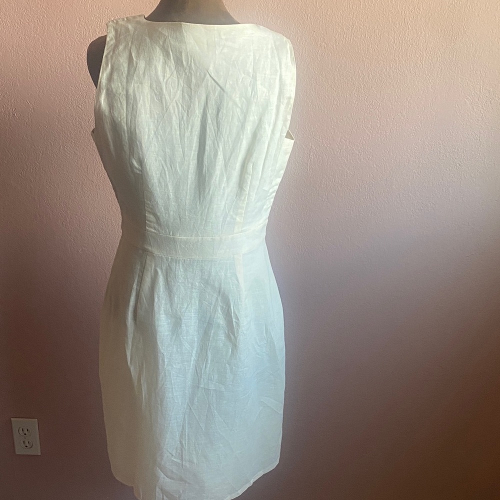 J. CREW Cream Button-Front Mini Dress - Picture 3 of 8